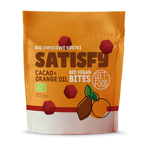 Cubes de fruits BIO Satisfy - cacao et orange